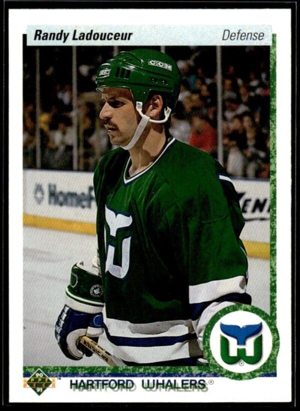 1990 Upper Deck Hartford Whalers #151 Randy Ladouceur