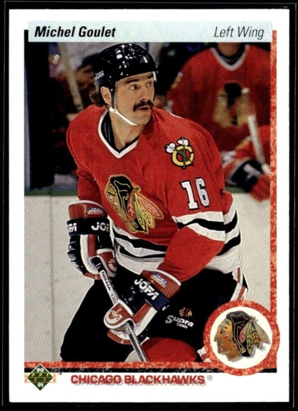 1990 Upper Deck Chicago Blackhawks #133 Michel Goulet