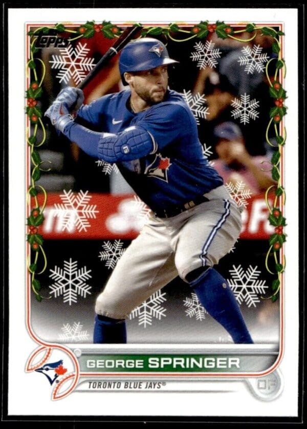 2022 Topps Holiday Toronto Blue Jays #HW72 George Springer