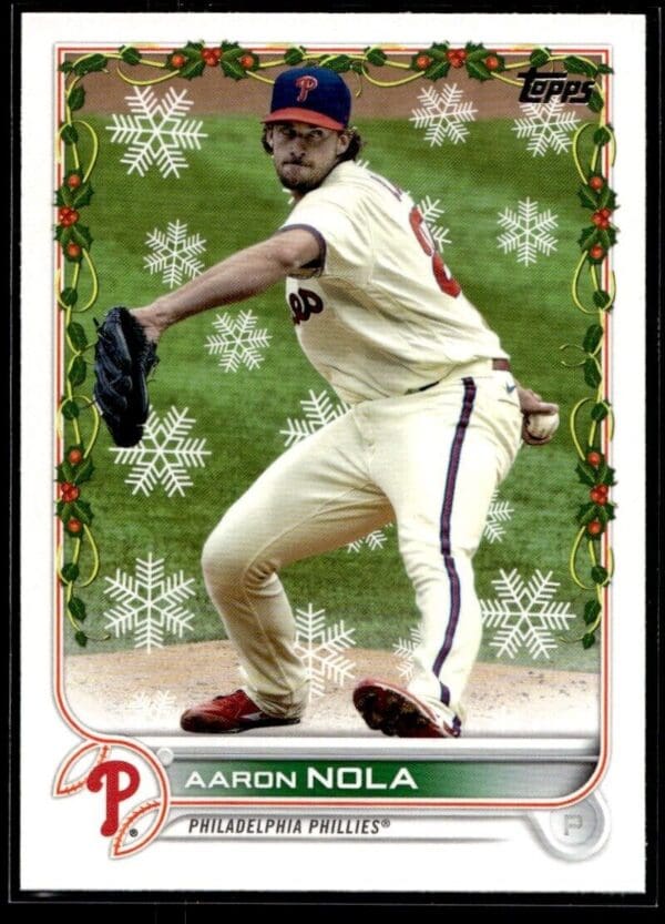 2022 Topps Holiday Philadelphia Phillies #HW74 Aaron Nola