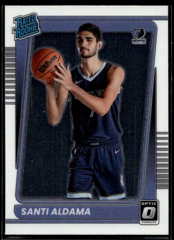 _10 2021 Donruss Optic Memphis Grizzlies #176 Santi Aldama RC Rookie