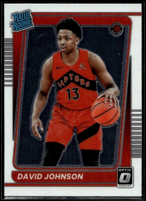 2021 Donruss Optic Toronto Raptors #193 David Johnson RC Rookie
