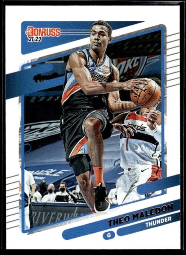 _10 2021 Donruss Oklahoma City Thunder #47 Theo Maledon