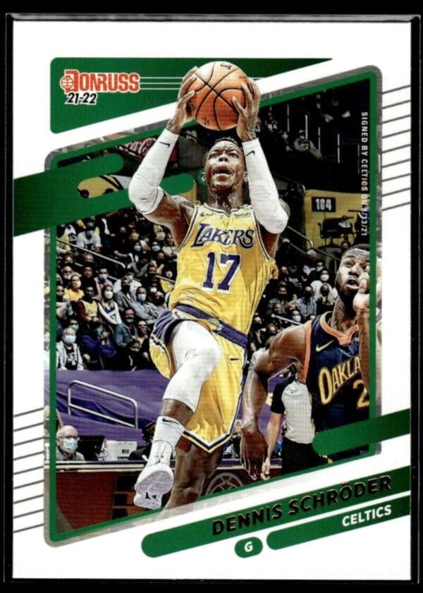 _10 2021 Donruss Boston Celtics #130 Dennis Schroder