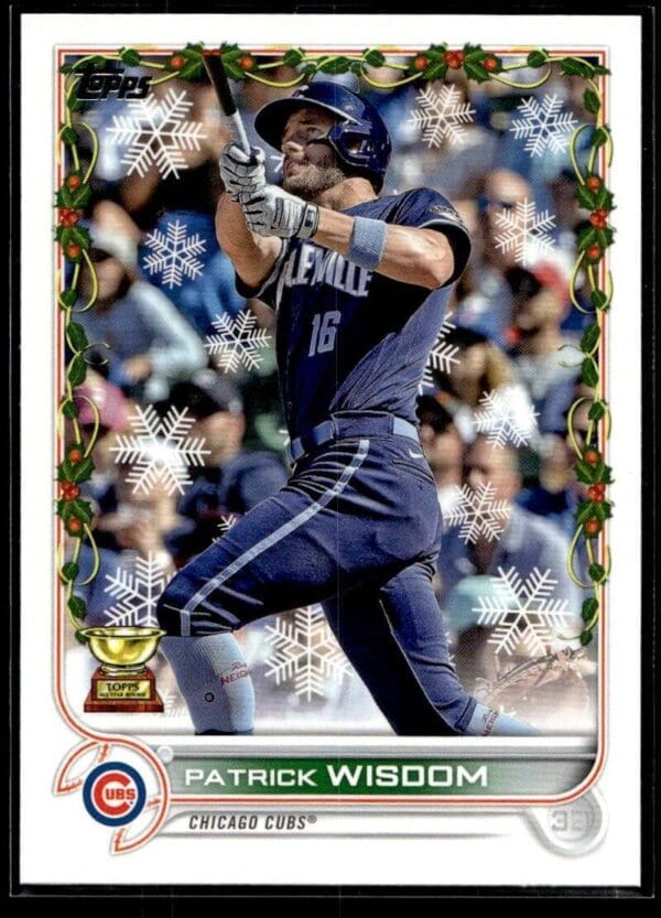 2022 Topps Holiday Chicago Cubs #HW197 Patrick Wisdom