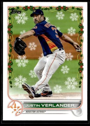 2022 Topps Holiday Houston Astros #HW43 Justin Verlander