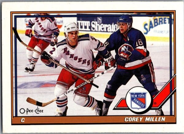 _10 1991 O-Pee-Chee New York Rangers #461 Corey Millen RC Rookie