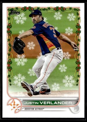 2022 Topps Holiday Houston Astros #HW43 Justin Verlander