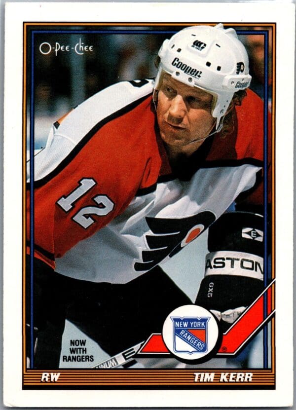 1991 O-Pee-Chee New York Rangers #164 Tim Kerr