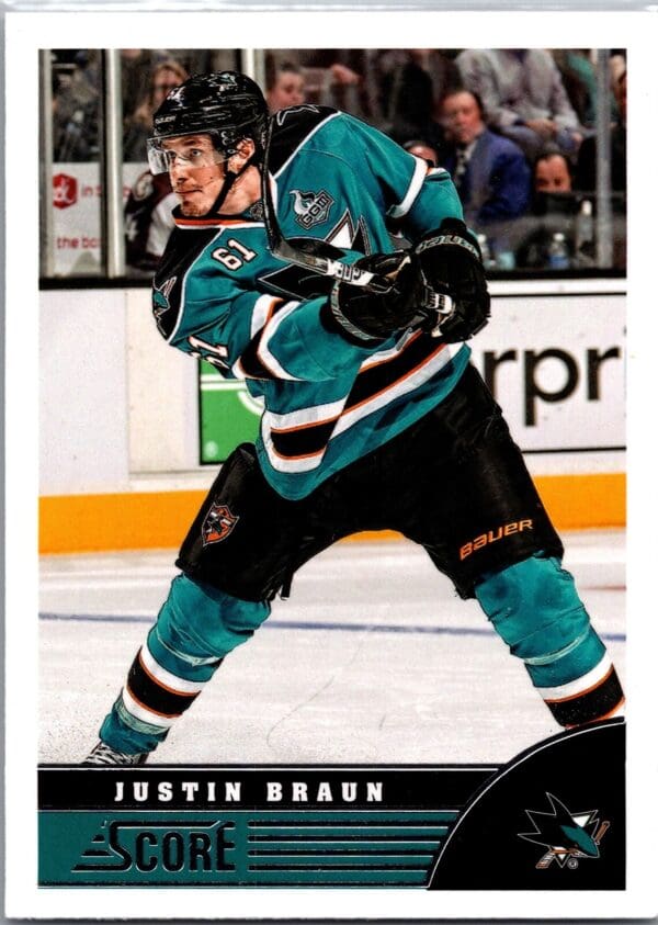 2013 Score San Jose Sharks #434 Justin Braun