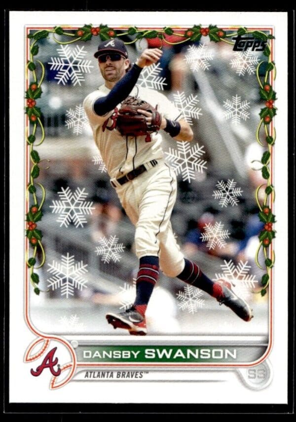 2022 Topps Holiday Atlanta Braves #HW28 Dansby Swanson