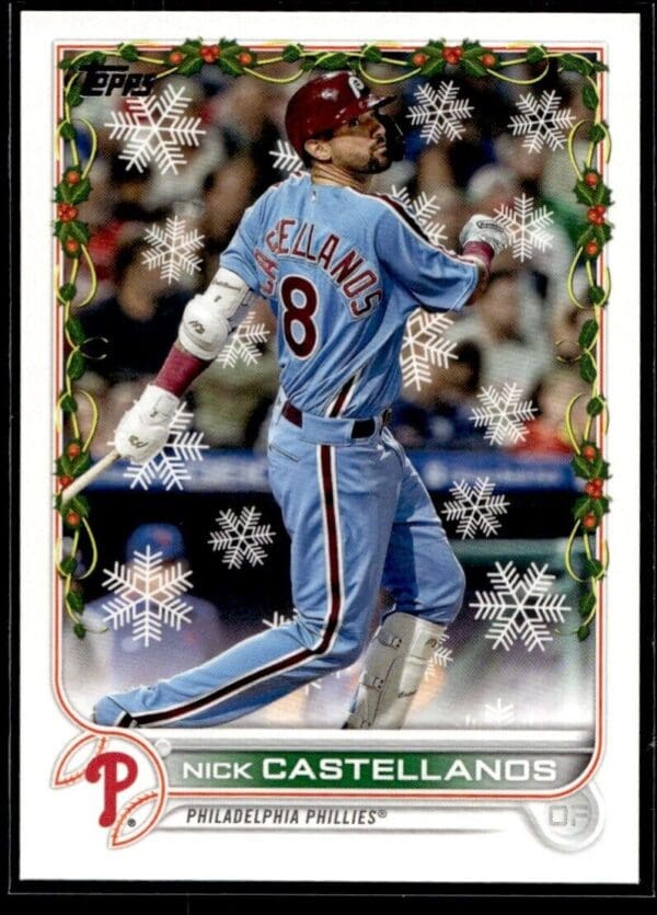 2022 Topps Holiday Philadelphia Phillies #HW63 Nick Castellanos