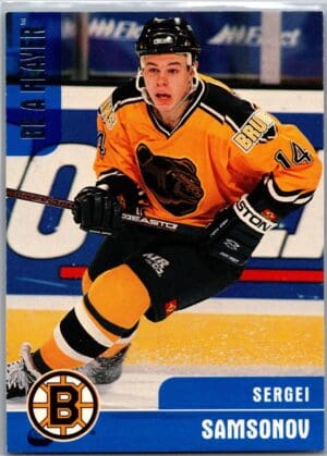 _10 1999 Be a Player Memorabilia Boston Bruins #280 Sergei Samsonov