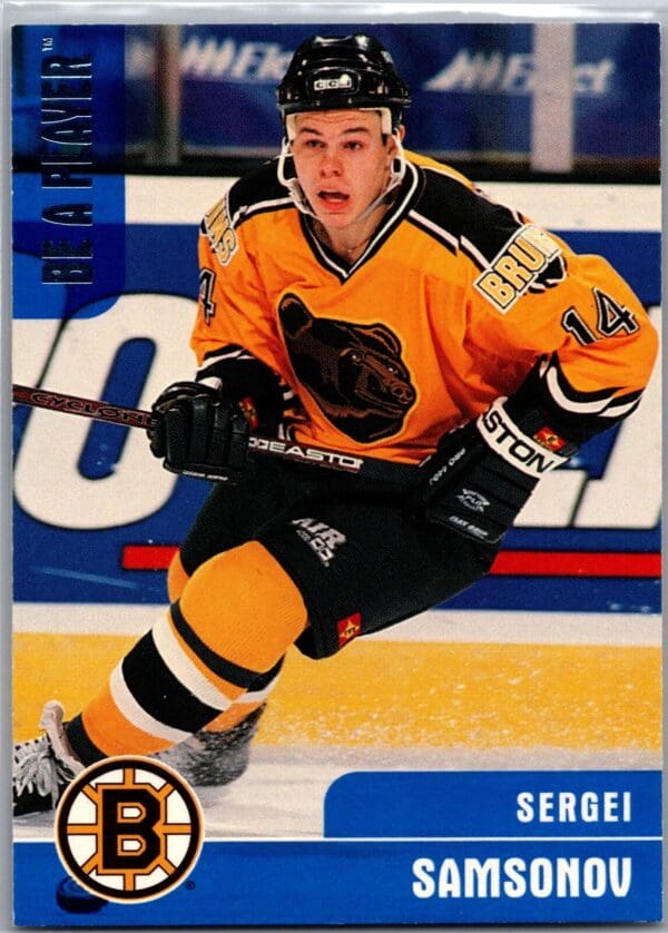 _10 1999 Be a Player Memorabilia Boston Bruins #280 Sergei Samsonov