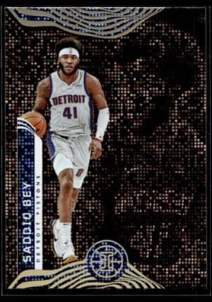 _10 2021 Panini Illusions Detroit Pistons #44 Saddiq Bey Stardust
