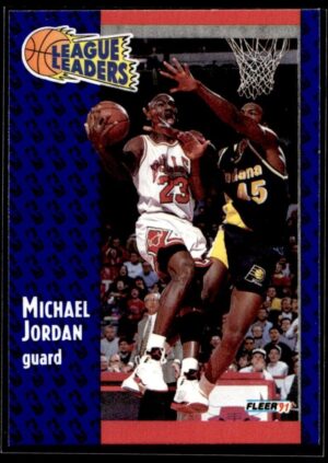 _10 1991 Fleer Chicago Bulls #220 Michael Jordan