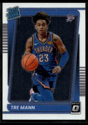 2021 Donruss Optic Oklahoma City Thunder #168 Tre Mann RC Rookie