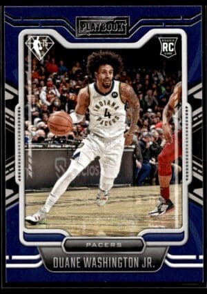 2021 Panini Chronicle Playbook Indiana Pacers #288 Duane Washington Jr.