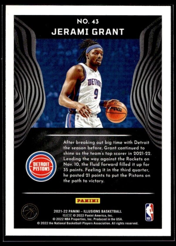 2021 Panini Illusions Detroit Pistons #45 Jerami Grant