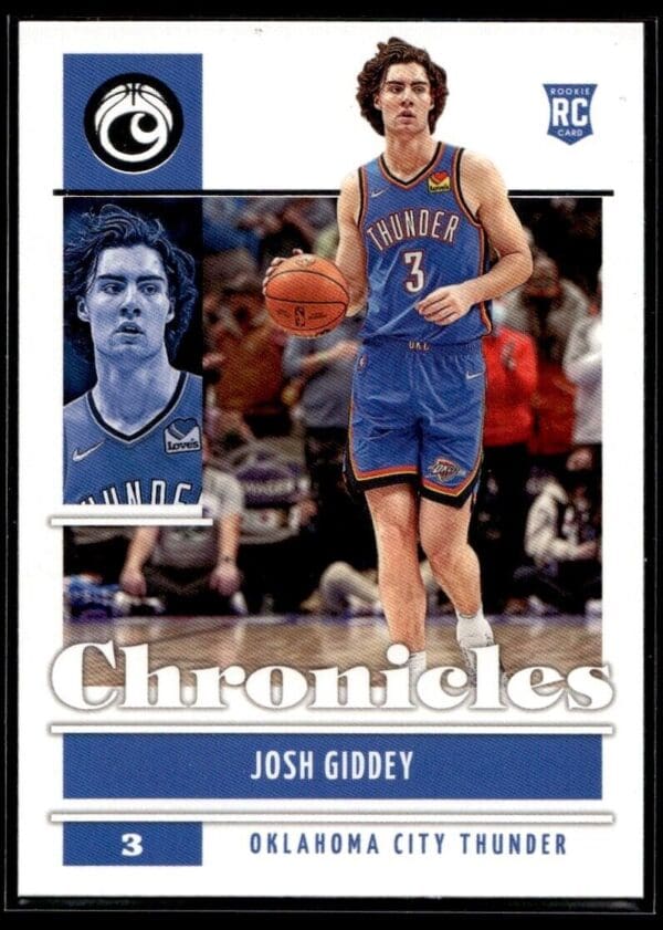 _10 2021 Panini Chronicles Oklahoma City Thunder #45 Josh Giddey RC Rookie