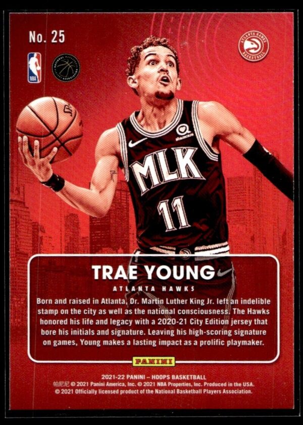 2021 Hoops City Edition Atlanta Hawks #25 Trae Young