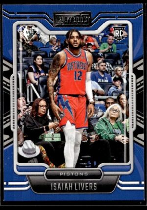 _10 2021 Panini Chronicle Playbook Detroit Pistons #294 Isaiah Livers RC Rookie