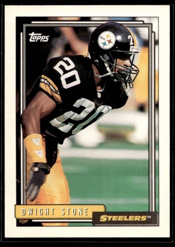 1992 Topps Pittsburgh Steelers #333 Dwight Stone