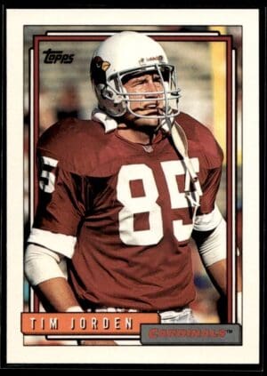 _10 1992 Topps Phoenix Cardinals #596 Tim Jorden
