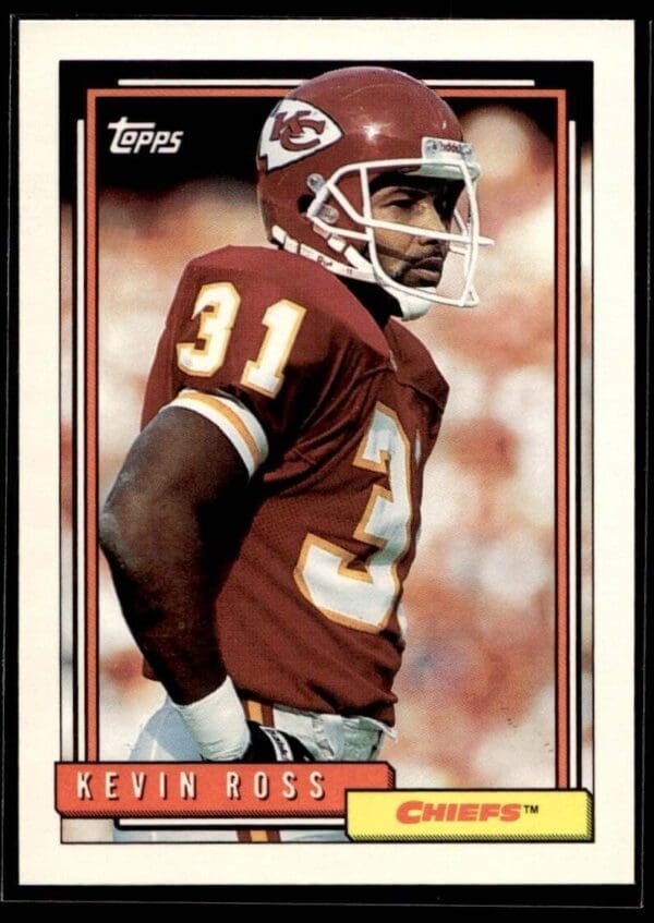 _10 1992 Topps Kansas City Chiefs #331 Kevin Ross