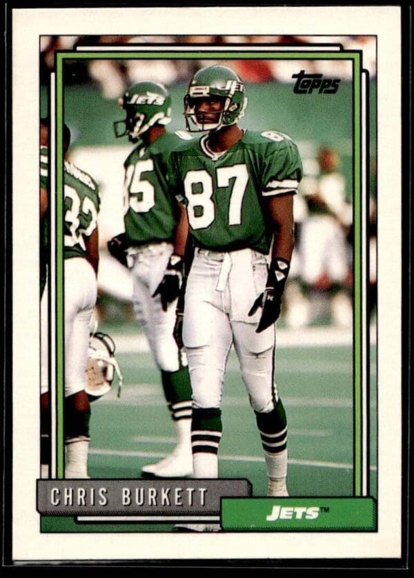 1992 Topps New York Jets #507 Chris Burkett