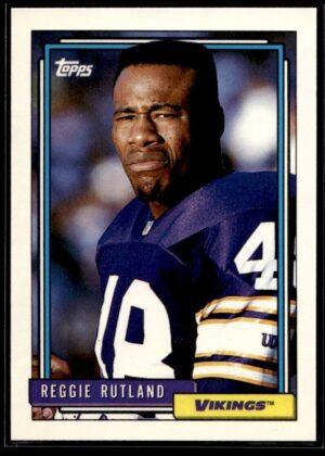 _10 1992 Topps Minnesota Vikings #529 Reggie Rutland