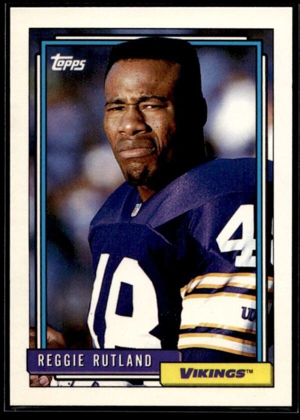 1992 Topps Minnesota Vikings #529 Reggie Rutland