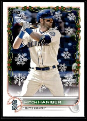 2022 Topps Holiday Seattle Mariners #HW117 Mitch Haniger