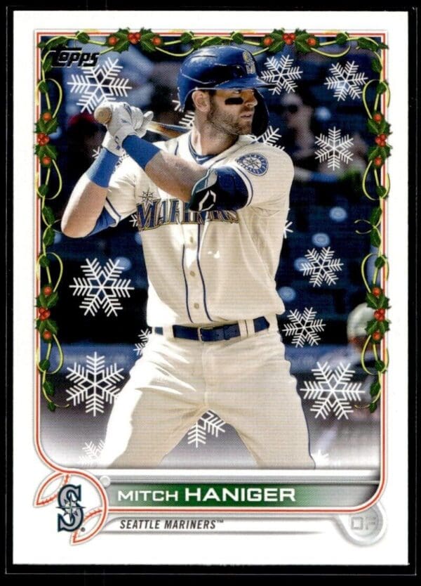 2022 Topps Holiday Seattle Mariners #HW117 Mitch Haniger