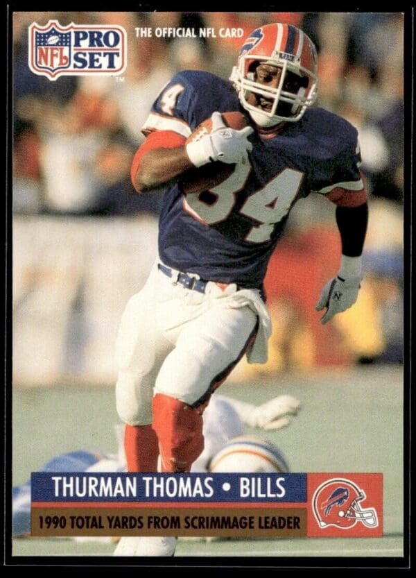_10 1991 Pro Set Buffalo Bills #13 Thurman Thomas