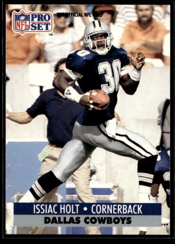 _10 1991 Pro Set Dallas Cowboys #131 Issiac Holt