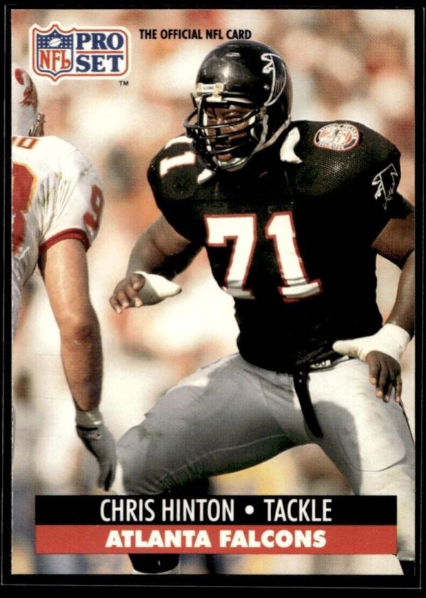 1991 Pro Set Atlanta Falcons #96 Chris Hinton