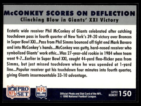 1990 Pro Set  #150 Super Bowl