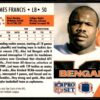 1991 Pro Set Cincinnati Bengals #112 James Francis