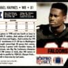 1991 Pro Set Atlanta Falcons #95 Michael Haynes