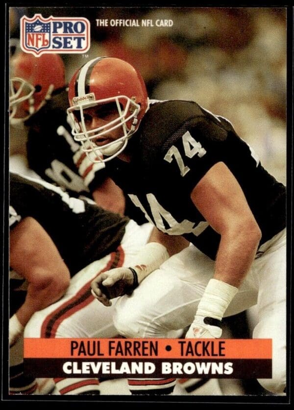 1991 Pro Set Cleveland Browns #118 Paul Farren