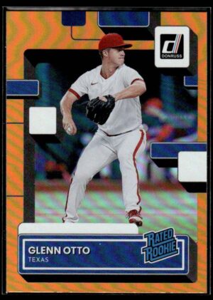 2022 Donruss Texas Rangers #51 Glenn Otto RC Rookie Orange Holo