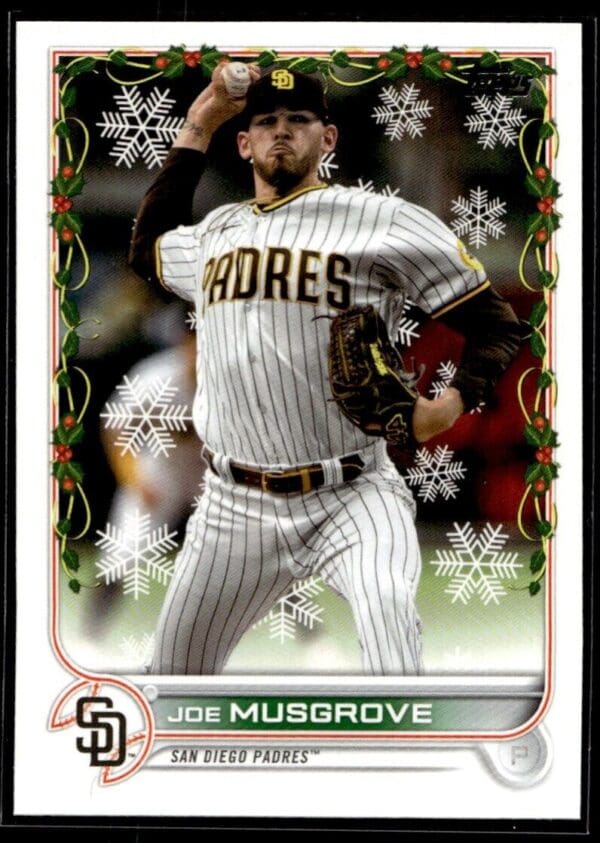 _10 2022 Topps Holiday San Diego Padres #HW95 Joe Musgrove