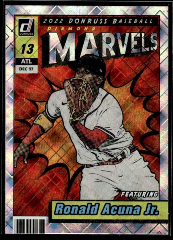 2022 Donruss Marvels Diamond Atlanta Braves #M-4 Ronald Acuna Jr.