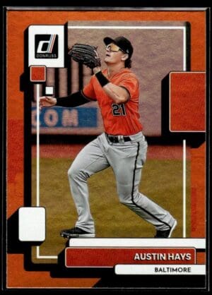 2022 Donruss Baltimore Orioles #105 Austin Hays Orange Holo