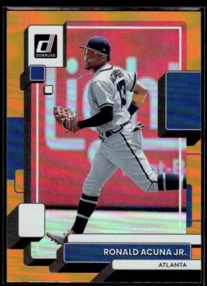 2022 Donruss Atlanta Braves #121 Ronald Acuna Jr. Orange Holo