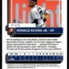 2022 Donruss Atlanta Braves #121 Ronald Acuna Jr. Orange Holo