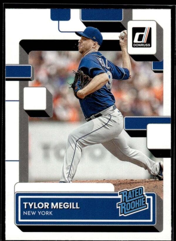 _10 2022 Donruss New York Mets #60 Tylor Megill RC Rookie