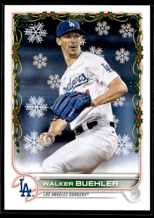2022 Topps Holiday Los Angeles Dodgers #HW25 Walker Buehler