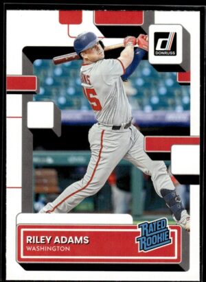 2022 Donruss Washington Nationals #75 Riley Adams RC Rookie
